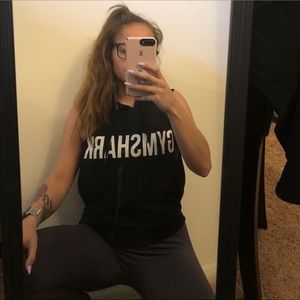 Gymshark cut-off sweatshirt
